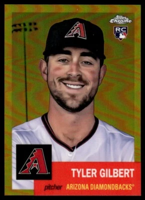 2022 TOPPS CHROME PLATINUM GOLD REFRACTOR Tyler Gilbert /50 Arizona Diamondbacks - Image 1 of 2