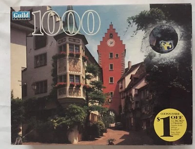 Guild Meersburg Germany 1000 Piece Jigsaw Puzzle Vtg 1999 Hasbro Sealed NIB - Image 1 of 4
