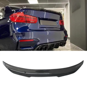 Carbon Fiber Rear Trunk Spoiler Lip For 2015-2019 BMW F82 M4 PSM Style Black zo - Picture 1 of 5