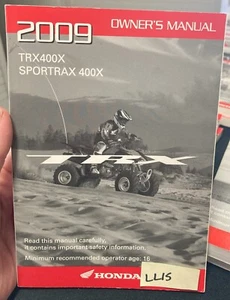 OEM HONDA 2009 TRX400X SPORTRAX 400X OWNERS MANUAL - Picture 1 of 1