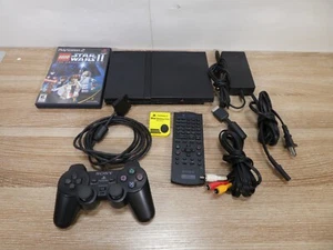 Sony PlayStation 2 Slim PS2 Console + Cables + Controller Bundle *TESTED* - Picture 1 of 14