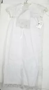 Christening Baptism White with Lace Religious Dress Baby Girl's Size: 6 Months - Picture 1 of 5