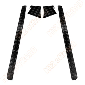 Defender 90 2mm Chequer Plate sills and corners Powder coated Black - Picture 1 of 9