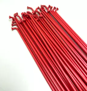 9 x SHADOW CONSPIRACY 20" WHEEL BMX BIKE BICYCLE SPOKES 184 mm 14G CRIMSON RED - Picture 1 of 5