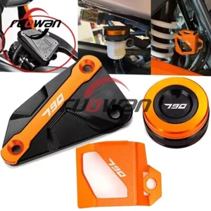 Fit For Duke 790 Adventure R S CNC Rear Front Brake Fluid Reservoir Cover guard - Picture 1 of 7