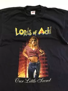VTG 90s Lords of Acid Our Little Secret Tour Graphic Shirt Large L Black - Picture 1 of 6