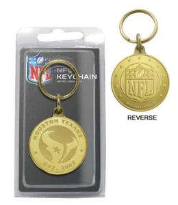 Houston Texans NFL Keychain Coin Keyring Highland Mint Made In USA - Picture 1 of 4