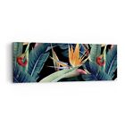 Canvas Print 90x30cm Wall Art Picture Plant Tropical Flower Small Framed Artwork