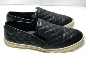 Steve Madden Women's Zander Black Quilted Leather Slip-On Comfort Shoes size 9.5 - Bild 1 von 6