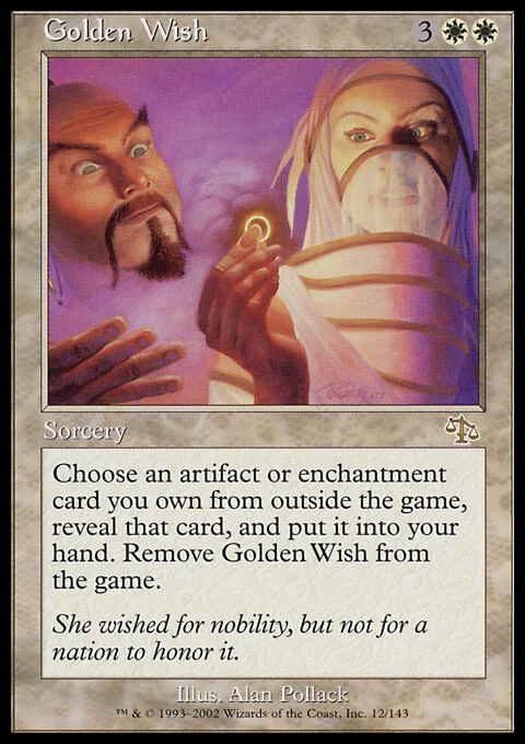 MTG Magic the Gathering Golden Wish (12/143) Judgment LP - Image 1 of 1