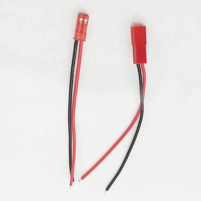 10 pairs JST 2-Pin connector plug 26AWG wire 10cm For RC BEC Li-Po Battery Parts - Image 1 of 4