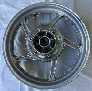 2011-2013 Honda CBR250R Rear Rim Wheel plus Sprocket & Brake Rotor Straight NICE - Picture 1 of 3