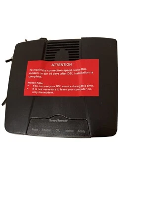 SIEMENS SpeedStream 4100 Ethernet ADSL Modem 060-D141-A39 - Image 1 of 4