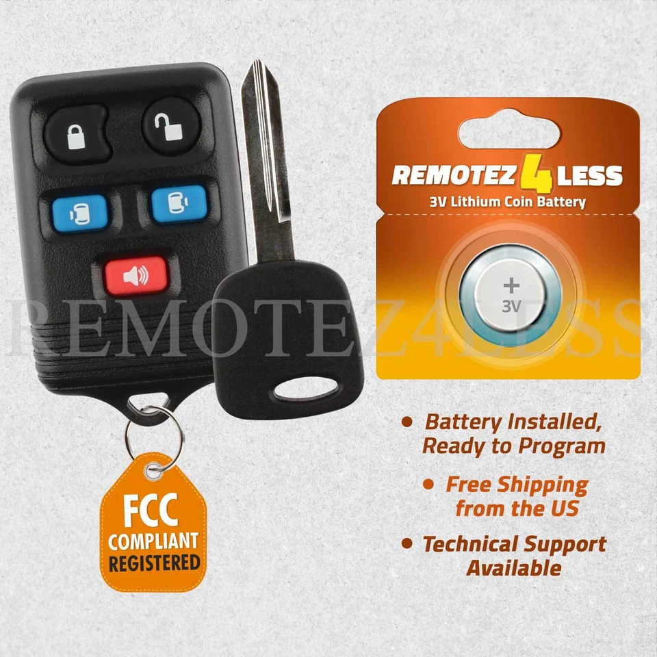 Keyless Entry Remote for 2002 2003 Lincoln Blackwood Car Key Set Foto 1 de 4