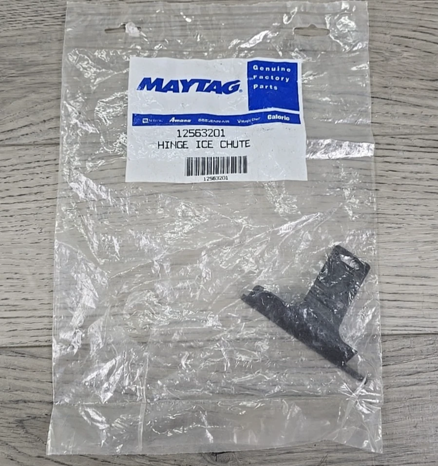 Maytag Genuino OEM Bisagra de Repuesto Canal de Hielo 12563201 - Nuevo de Lote Antiguo Foto 1 de 4