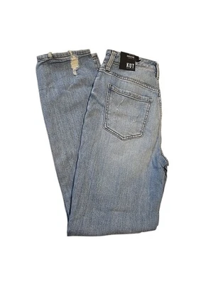 Pantalones de mezclilla Kut From The Kloth tiro alto Christine pierna recta talla 2 nuevos con etiquetas (A-14) Foto 1 de 4