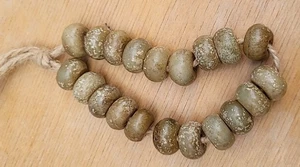 Pulsera antigua de 20 cuentas de jade 古代20玉珠手链 t1 - Imagen 1 de 5