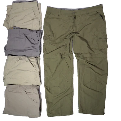 Cabelas Pantalones Convertibles Hombres 44x32 Pierna Recta Senderismo Pantalones Exterior 5 LOTE USADOS EN EXCELENTE ESTADO Foto 1 de 4