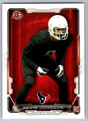 2015 Bowman Rookies Kevin Johnson Rookie Houston Texans #5 - Image 1 of 2