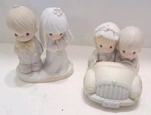 Precious Moments Wishing You Roads Of Happiness Hochzeitspaar 2 Stück LESEN - Bild 1 von 12