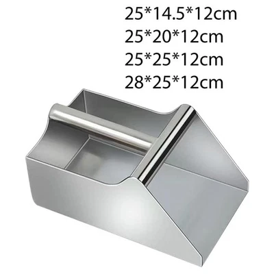 Handheld Scooper Hand Shovel Trash Stainless Steel Dustpan with Handle - Image 1 of 2