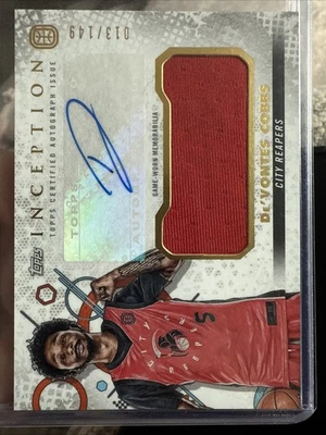 2022-23 Topps Inception Certified Autograph 13/149  De'Vontes Cobbs Memorabilia - Image 1 of 4