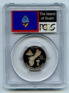2009 S 25C Clad Guam Quarter PCGS PR70DCAM - Picture 1 of 2