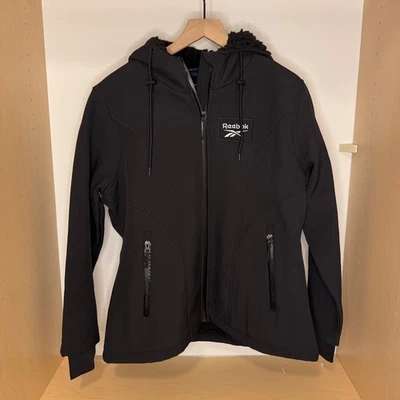 NWOT REEBOK SOFT SHELL JACKET RN#127805 BLACK MENS LARGE - Image 1 of 4