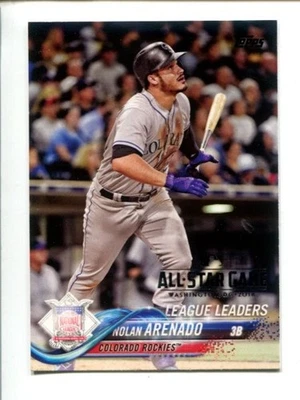 2018 Topps Factory Set All-Star Game Stamp #192 League Leaders - Nolan Arenado ⚾ - Image 1 of 3