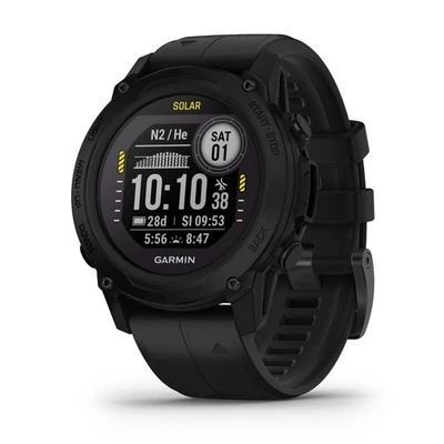 Garmin Descent G1 Solar GPS computer subacqueo - cinturino in silicone nero - Immagine 1 di 4