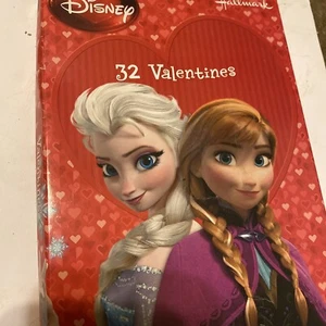 32 Hallmark Valentine’s Day Kids Cards Disney Red Frozen Anna Elsa Friend Olaf - Picture 1 of 5