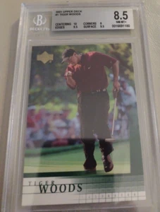 2001 Upper Deck - #1 Tiger Woods (RC) BGS 8,5 - Imagen 1 de 2