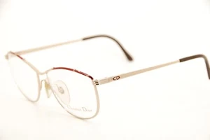 Authentic Christian Dior CD 2680 41 56mm Gold Brown Frames Glasses Austria - Picture 1 of 7