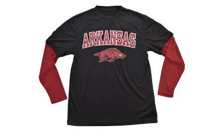 J. America Youth Boys Arkansas Razorbacks Shirt New M, L, XL - Image 1 of 4