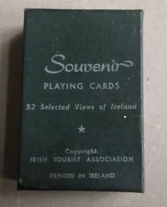 Ireland Souvenir Tourist Plastic Coated Playing Cards New Boxed Pack Deck Unused - Picture 1 of 5