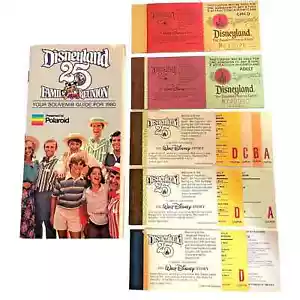 Disneyland 25th Anniversary (1980) Ticket Stubs & Pamphlet – Rare Vintage Disney - Picture 1 of 11
