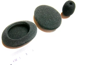  Set : 2 Ohrpolster + 1 Mikrofonshutz passend  an Logitech EasyCall Headset  - Picture 1 of 3