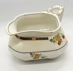 Sheraton Ivory Creamer Grindley England GRAVY BOAT Gilded Vintage - Picture 1 of 6