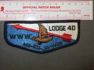 Boy Scout OA 40 Ma-ka-ja-wan flap 9572CC - Picture 1 of 1