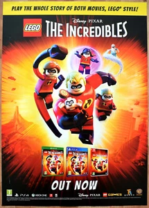 LEGO The Incredibles RARE PS4 XBOX ONE 59cm x 84cm Promotional Poster - Picture 1 of 1