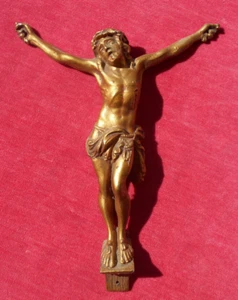 Christ En Métal Doré 16 cm à Fixer N° 2 ! - Picture 1 of 3