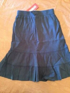 NWT Gymboree Beach Shack Blue Tiered Gauzy Long Cotton Pull On Skirt Sz 4 - Picture 1 of 1