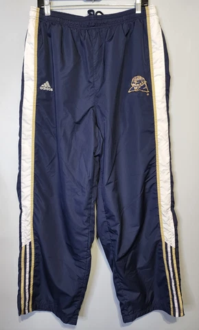 Adidas Track Pants Mens Size XL Blue Pitt Panthers Ankle Zip Pockets 32x30 Cover