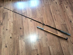 VINTAGE GARCIA Conolon 2899 Fishing Rod  2-PIECE  74inch TOTAL  WOOD/RUBBER - Picture 1 of 15