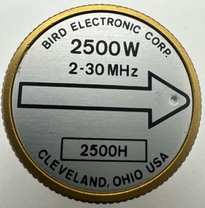 Bird 43 Thruline WattMeter Element 2500W 2500H 2-30MHz - Zdjęcie 1 z 3