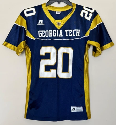 Georgia Tech Youth Size Large Football Jersey #20 Boy Kids Shirt GT Blue Color Cover