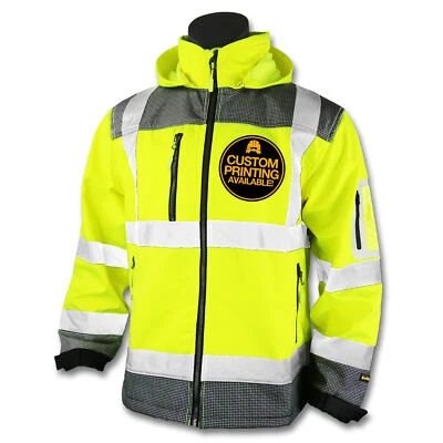 KwikSafety GALAXY Class 3 Soft Shell Safety Jacket ANSI Compliant OSHA