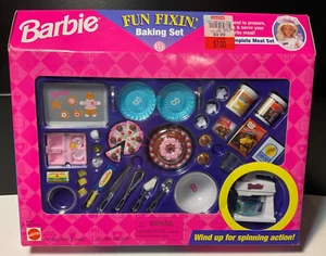 Vintage 1997 Barbie Fun Fixin' BAKING SET Doll Accessories #67688 NOS - Picture 1 of 18