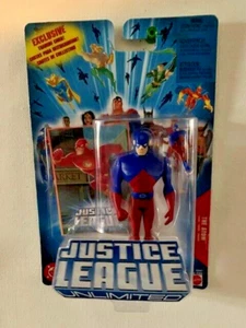 DC Universe Justice League Unlimited The Atom 4in Mattel 2004 w/Trading Card - Picture 1 of 1