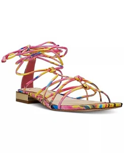 Jessica Simpson MULTI Women's Chasca Ankle-Tie Lace-up Sandals, US 7M - Picture 1 of 4